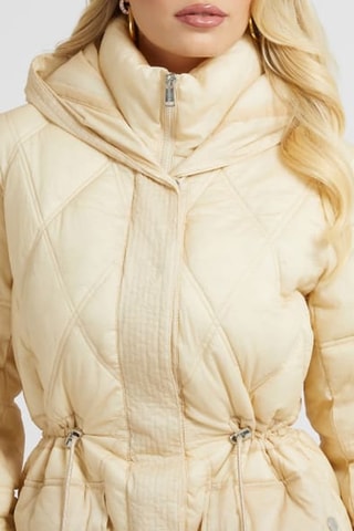 Abrigo con capucha Lucille - Beige