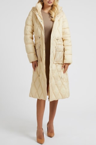 Abrigo con capucha Lucille - Beige