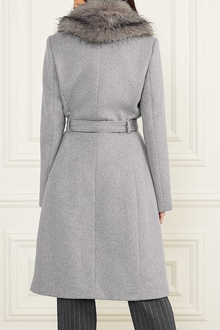 Abrigo de lana Valérie - Gris jaspeado