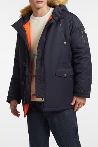 Parka à capuche - Bleu marine