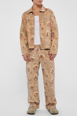 Casaco de ganga - Castanho