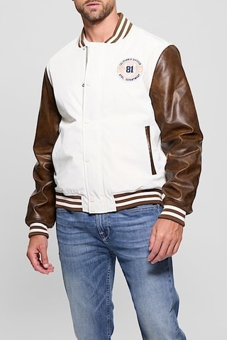 Teddy - Ecru et marron foncé