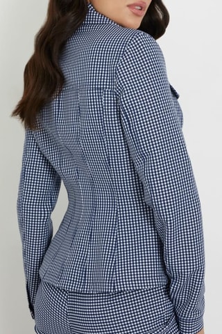 Veste Lilia - Bleu nuit et blanc