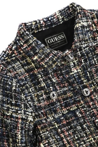 Casaco em tweed - Preto mesclado