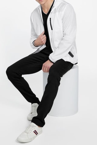 Corta-vento com capuz - Branco