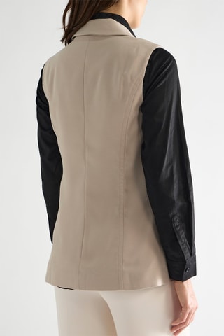 Veste sans manches Arianne - Taupe