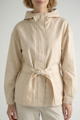 Chaqueta con capucha Dyan - Crudo