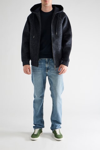 Veste polaire à capuche - Bleu marine