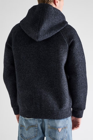 Veste polaire à capuche - Bleu marine