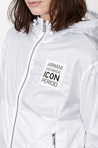 Chaqueta con capucha - Blanco