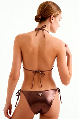 Braga de bikini Brief - Marrón oscuro