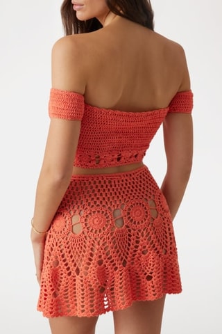 Crop top bustier - Corail