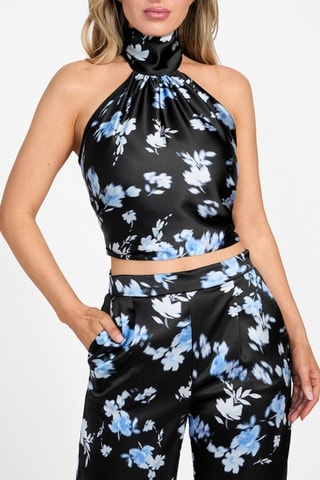 Crop top Treasure - Azul marino