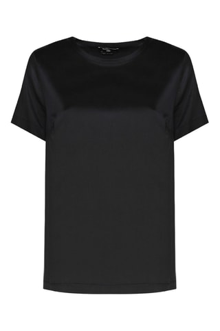 Top de seda Denise - Negro