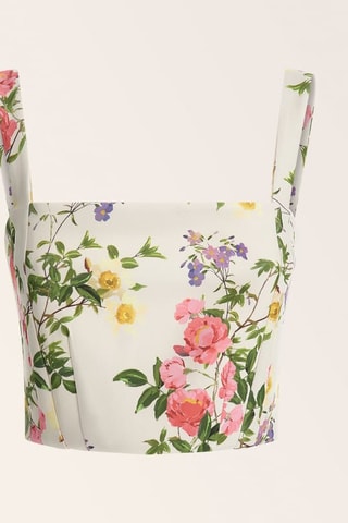 Crop top - Crudo y verde oscuro