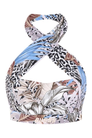 Crop top - Malva y negro