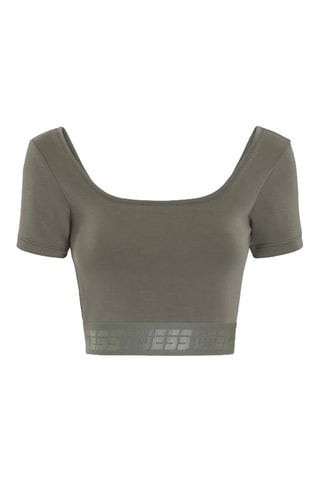 Crop top Coreen - Verde agua