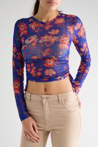 Crop top Wyldest - Indigo et corail