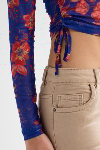 Crop top Wyldest - Indigo et corail