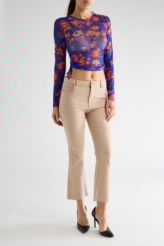 Crop top Wyldest - Indigo et corail