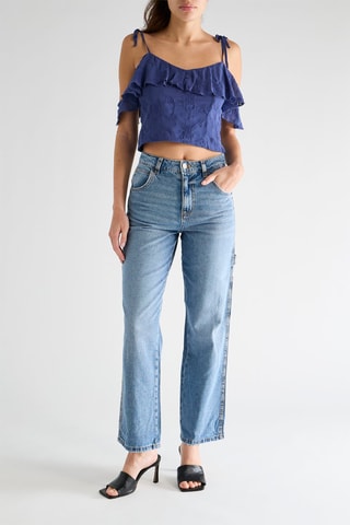 Crop top Allegra - Azul cobalto