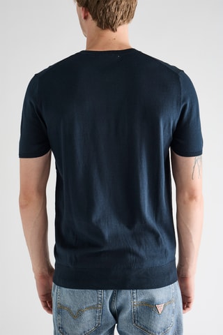 Top en soie - Bleu marine