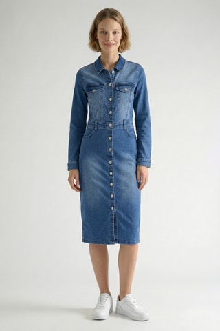 Vestido camisero vaquero Dali - Azul claro