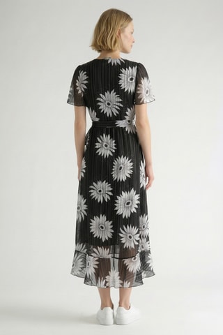 Vestido cruzado Quid Bajia - Negro y blanco