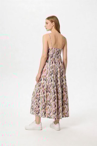 Robe longue - Ecru et rouge - Emporio Armani