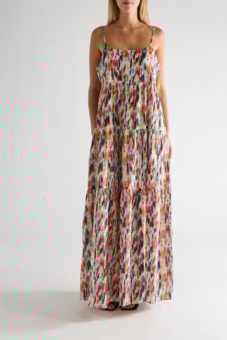 Robe longue - Ecru et rouge - Emporio Armani