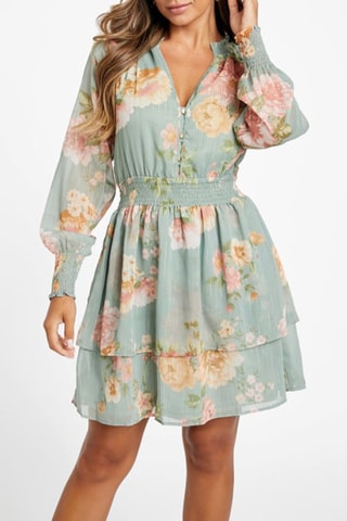 Vestido evasé - Verde agua