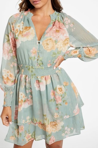 Vestido evasé - Verde agua