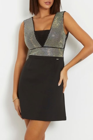 Vestido recto - Negro