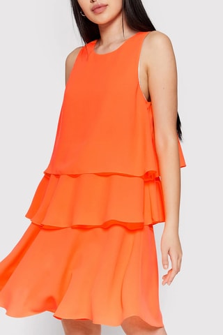 Vestido avolantado - Naranja