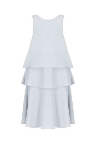 Vestido avolantado - Gris claro