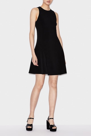 Vestido evasé - Negro