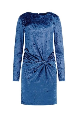 Vestido de tubo de terciopelo - Azul