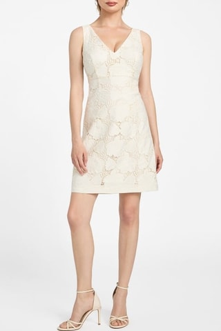 Vestido recto - Beige