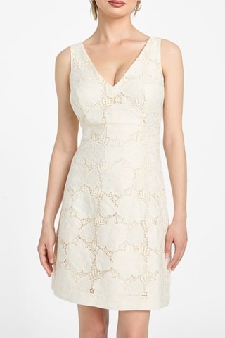 Vestido recto - Beige