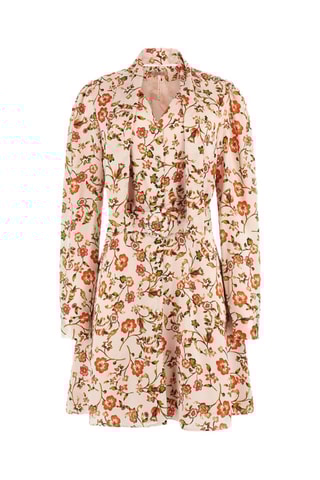 Vestido evasé Mireille - Rosa