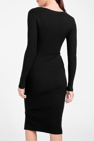 Vestido jersey Nicole - Negro