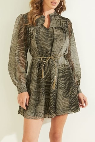 Vestido estilo patinadora - Caqui