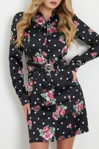 Vestido camisero - Negro