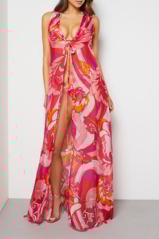 Robe de plage - Rouge