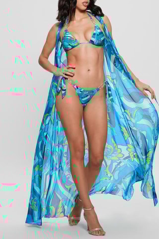 Robe de plage - Bleu