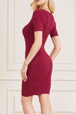 Vestido de tubo - Burdeos