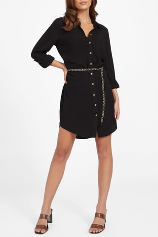 Vestido camisero - Negro