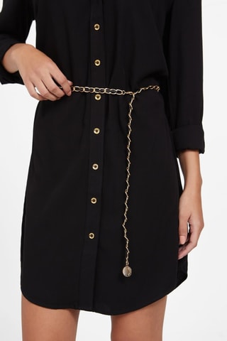 Vestido camisero - Negro