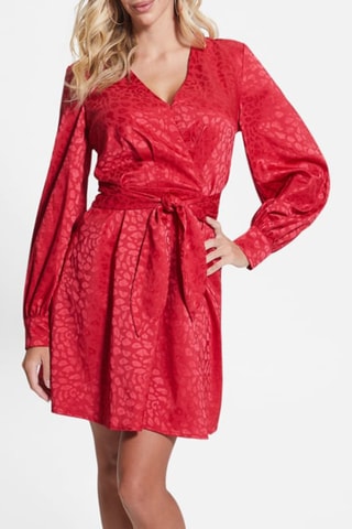 Vestido evasé - Fucsia