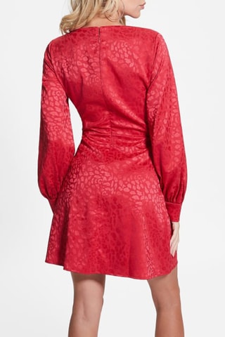 Vestido evasé - Fucsia